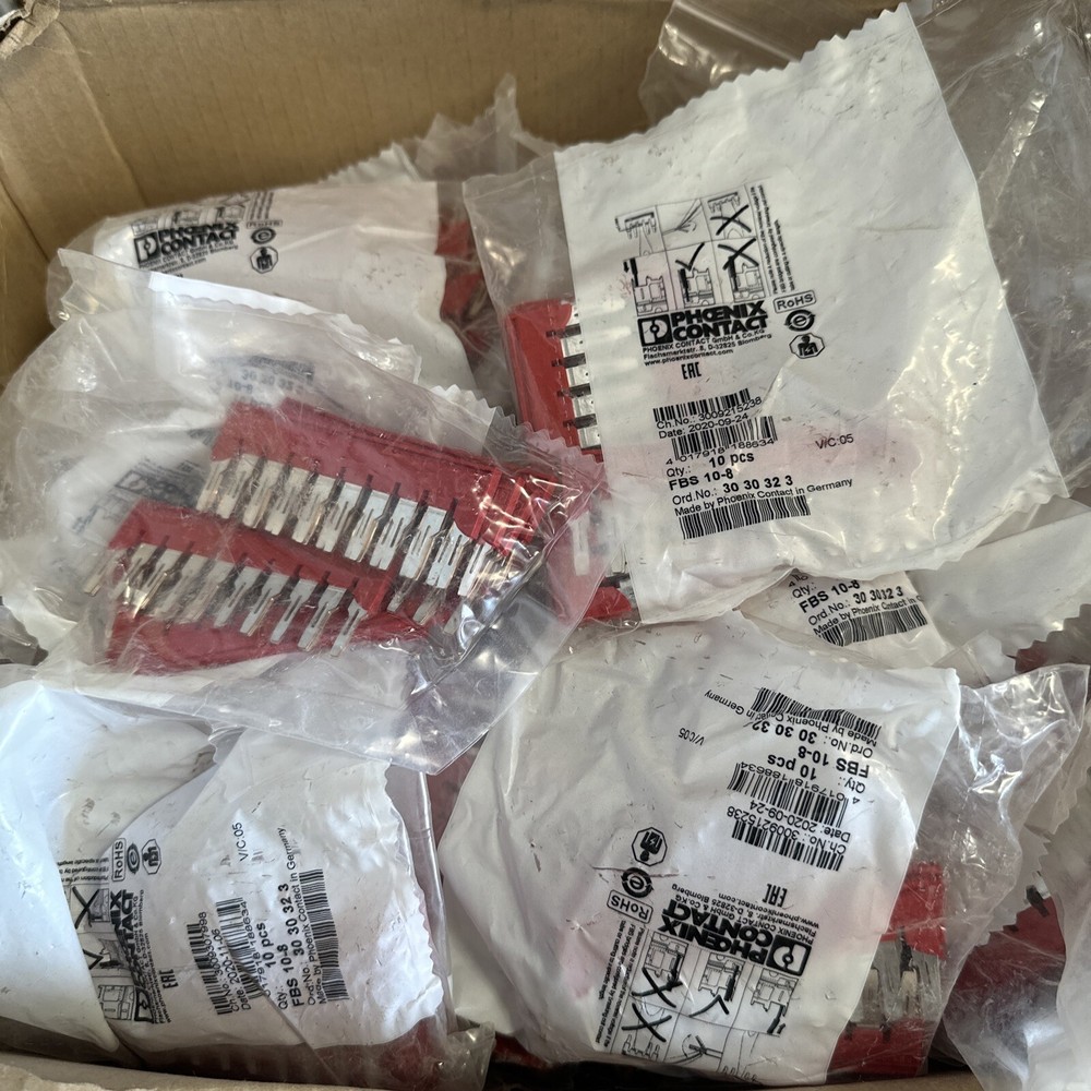 🔴(QTY 10) Phoenix Contact 3030323 FBS 10-8 Bridge Connector – Germany‼️ NEW‼️