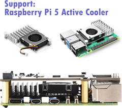 Pcie M.2 HAT+ for Raspberry Pi 5, Nvme SSD PIP Pcie Peripheral Board with Extra