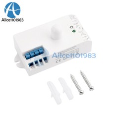 DC12-24V AC110-240V 5.8GHz Microwave Radar Sensor Body Motion HF Detector Switch
