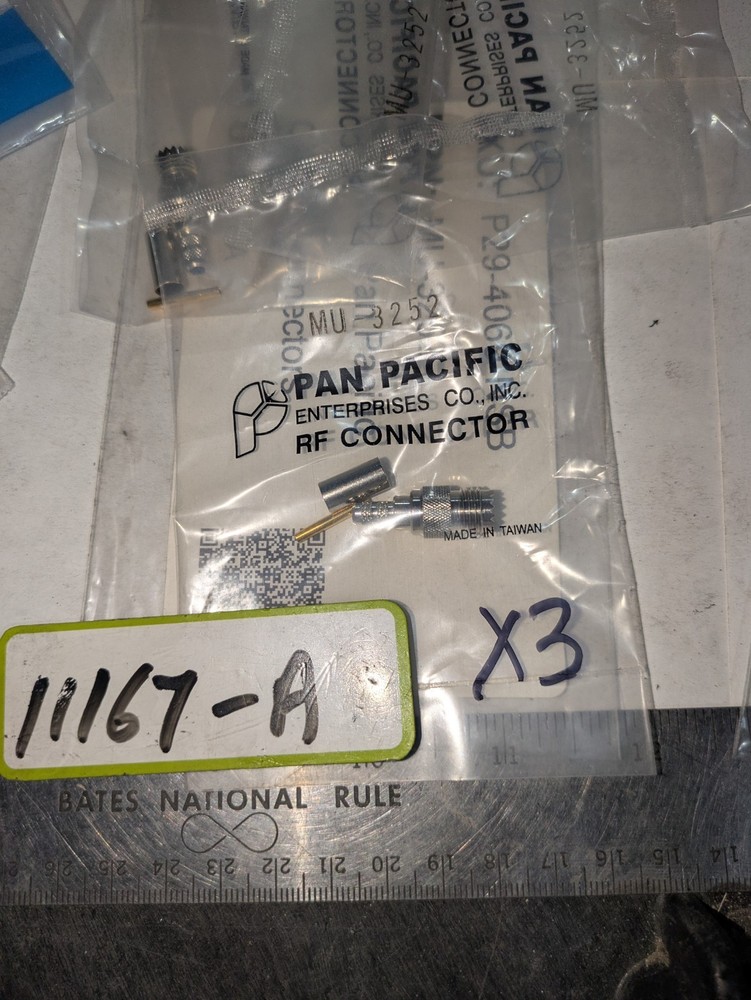 PAN PACIFIC RF CONNECTORS mu-3252 … EACH