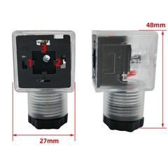 Replacement Electrical Solenoid Valve Coil 4 Pin Plug Connector 12V 24V 220V