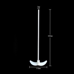 Smooth surface, no adhesion to viscous samples and easy to clean