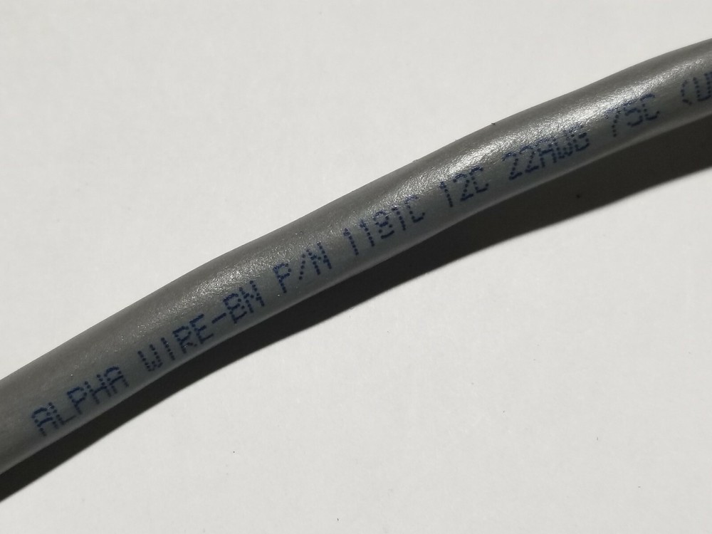 Alpha Wire 1181C 22/12C Cabled Communication/Control Cable 300V 75C Gray /25ft