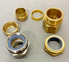 M40 Armored Cable Gland BS6121, Brass