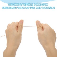 Bare Copper Ground Wire, 18 Gauge 50 Feet Solid Braided Copper Cables