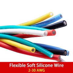 2AWG-30AWG Ultra Flexible High Temperature Tinned Copper Wire Silicone Wire New