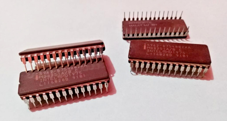 5PCS Lot- MD8251A/B C INTEL CDIP 28/COMMUNICATIONS INTERFACE IC’S- NEW