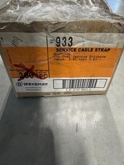 *109 QTY* Bridgeport 933 2/3 Service Entrance Cable Strap 3-#2 through 3-#3 NEW