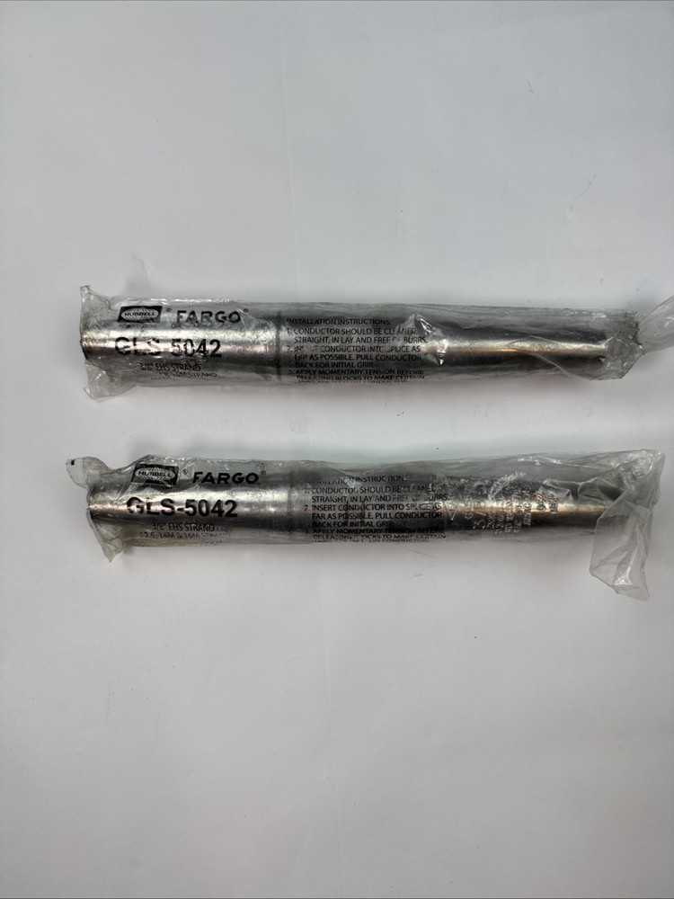 Lot of 2 Hubbell Fargo GLS 5042 3/8″ EHS STRAND 12.5 14M & 16M Strand Wiresplice