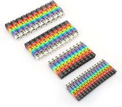 Digital Number Tube Wire Number Label Tube Cable Marker Colorful 1.5Mm²
