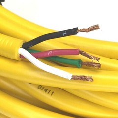 Mencom MIN-4FP-30 Sensor Cordset, MIN Size, Length: 30′, 4-Pin Female