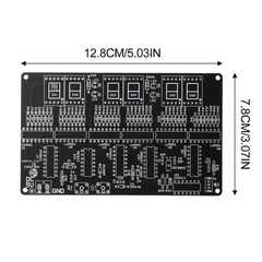 Digital Circuit Clock DIY Electronic Kit Electronic Clock Teaching Kit W/ Case