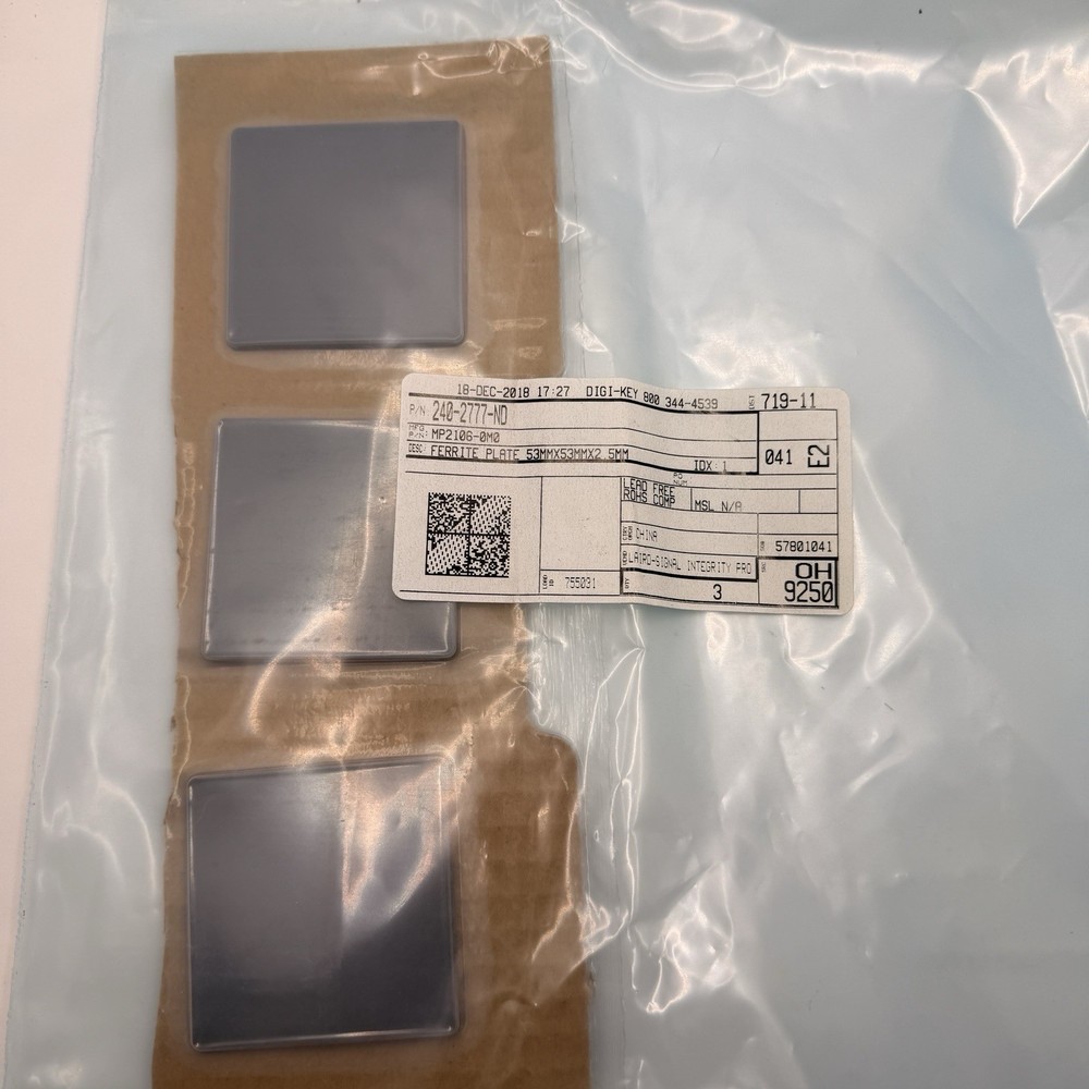 Laird Signal Integrity Products Ferrite Plate 53mm x 53mm x 2.5mm ( 3 Pcs )