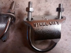 2, Steel City RC 1-1/4 Pipe / Rigid Conduit Clamp Galvanized Malleable Iron