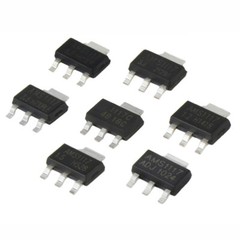 100 Pcs AMS1117-1.2V 1.5V 1.8V 2.5V 3.3V 5V ADJ SMD Voltage Regulator SOT-223