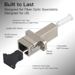 4Pcs LC SC Adapter Female to Female Fiber Optic Connector Single Mode UPC
