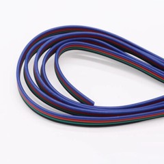 Flat Ribbon Cable 3 4 5 6 Way Hook-up Wire Flexible PVC Wire for LED Connectors