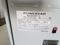 PowerVar ABC15.0-20D40Y 3PH Power Conditioner ~ PN: 74015-54