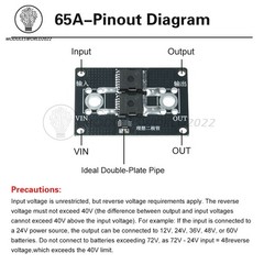 40A 65A 100A No Voltage Limit Anti Backflow Ideal Diode Module fr Solar Charging