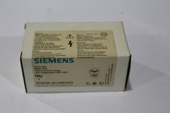 Siemens 3SB36 40-6BA60, Pilot Light with Lampholder 120V, White Lens