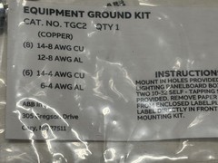 Lot of 2 ABB TGC2 Equipment Ground Kit