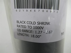 Burndy BCSE2761800 , EPDM Black Cold Shrink Sleeve , 1,000V