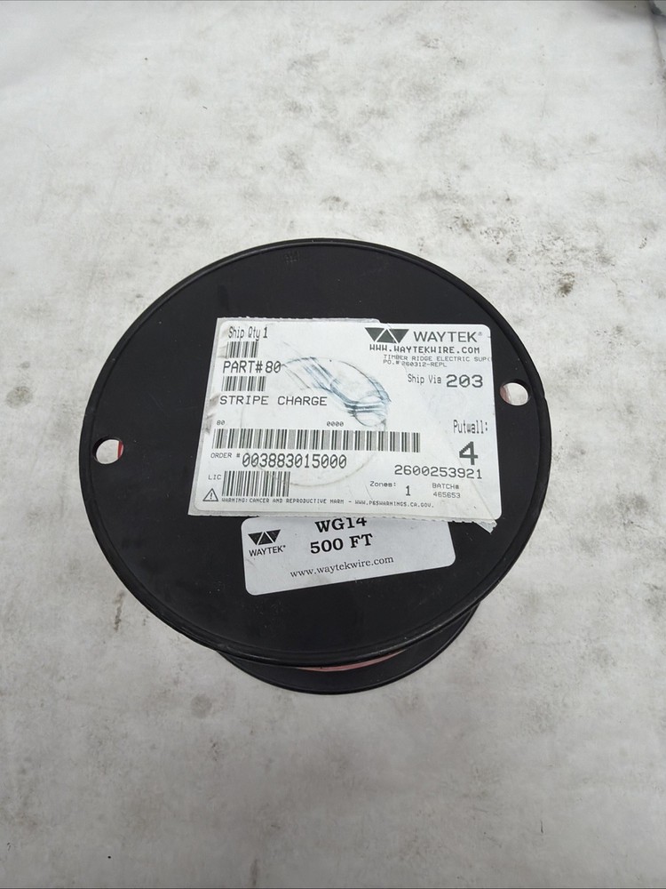 WAYTEK WG14-2: 500FT Spool 14 Ga. Automotive Primary Wire, GPT Standard Wall Red