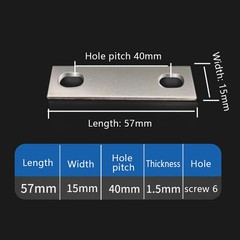 Bus Bars Connector Copper Nickel-Plated Hole Distance:30 35 40 50 63 68 72 80mm