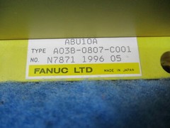GE FANUC A03B-0807-C001 PLC Card Rack 11 Modules C011 C155 C106 90-DAY WARRANTY