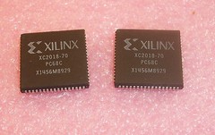 QTY (5) XC2018-70PC68C XILINX PLCC-68 REFURBISHED CLEAN SOCKET PULLS