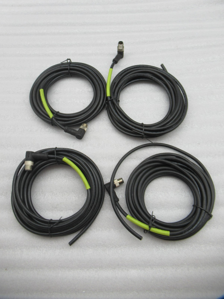 Lot of 4- JVL M12 Connection 5m Power Cable WI1000-M12M8T05N (Expedited Shipp)