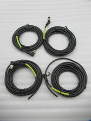 Lot of 4- JVL M12 Connection 5m Power Cable WI1000-M12M8T05N (Expedited Shipp)