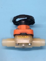GEORGE FISCHER 315 PVDF D25 DN 20 PN 10, VALVE DIAPH MAN, 25MM, PTFE, 146907