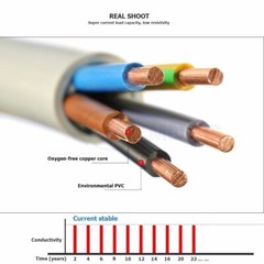 Solid Copper Wire Electric Cable 10-20awg 220V/380V Insulated PVC Single Core