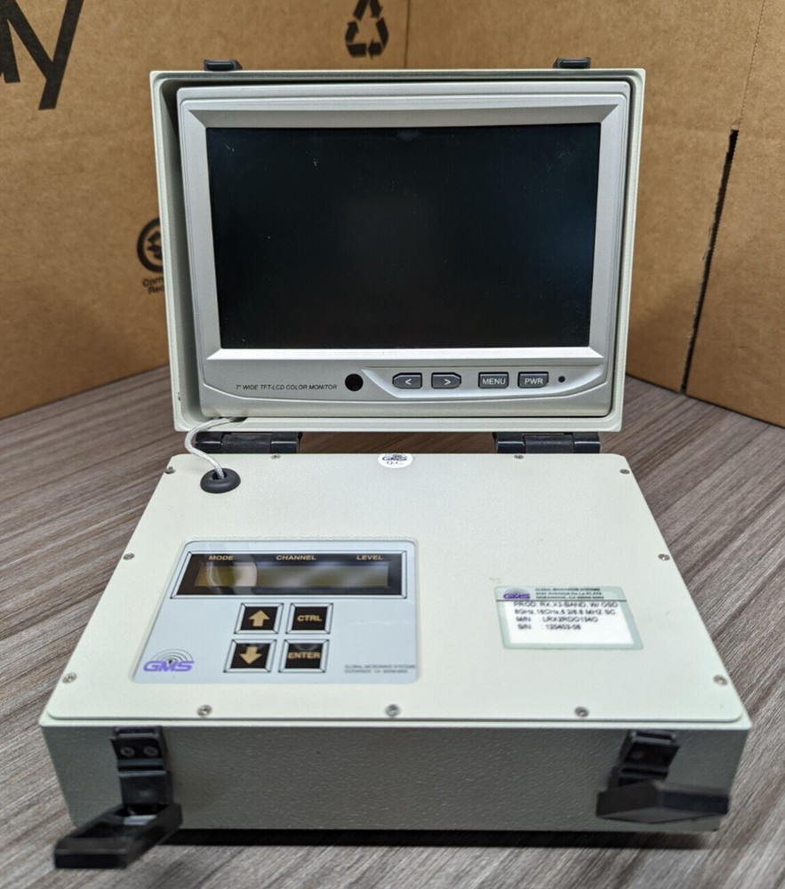 GMS Global Microwave Systems LML2RHK13AG Receiver + Monitor RX LM 8Ch 6.2/8.5MHz