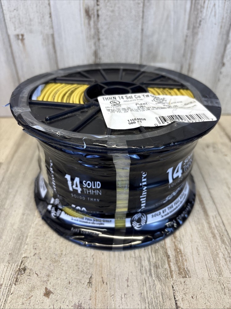Southwire Building Insulated Wire 14 GA Single Conductor 15 Amp 600 V 500Ft New