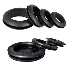 Blanking + Wiring Grommets – Rubber Open + Closed Grommet – Blind Cable Hole
