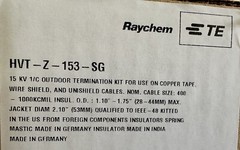 TERMINATION HVT-Z-153-SG RAYCHEM TE (KIT 3 tips)