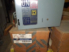 Sq D I-Line PFA36040 40A 3ph 3W 600V Breaker Busplug *Enclosure Only* Surplus