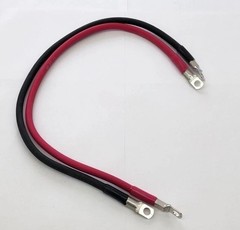 4 Gauge AWG Copper Battery Cable Set 12” Marine Grade Tinned Boat,Truck,RV,Solar