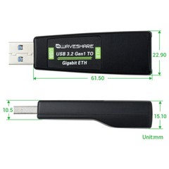 USB 3.2 Gen1 to Gigabit RJ45 Ethernet Converter for Windows Mac Linux Android