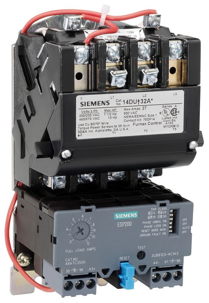 NIB – Siemens – 14FUF32AA – 3-Pole Motor Starter 13-52A 600Vac 14Fu Frame