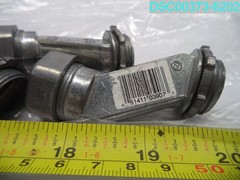 QTY=3: Halex 03907 Offset Connector, 3/4 in Compression, Zinc 051411039073