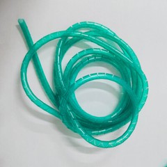 2M 6mm Spiral Cable Wrap Tidy Hide Binding Wire Management PC TV Home Office