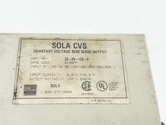 Sola 23-23-125-8 Constant Voltage Sine Wave Output 520V 60Hz 3.2A