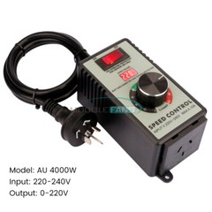 4000W 15A MAX Voltage Regulator Stepless AC Motor Speed Controller 110V/220V