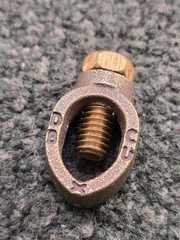 (QTY 11) Burndy GRC12 10 AWG Sol To 2 AWG Str, 1/2″ Rod Grounding Rod Clamp