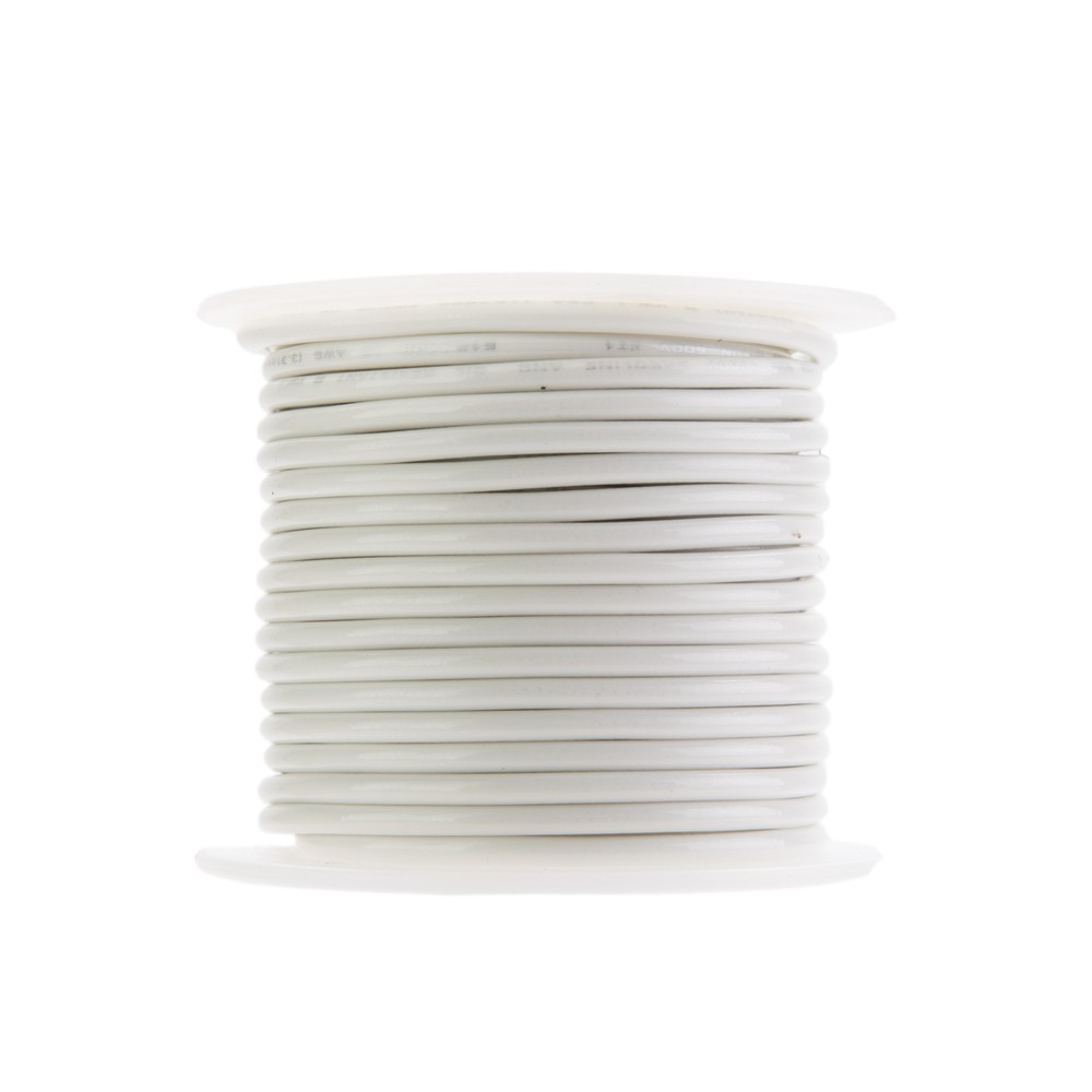 12 AWG Gauge Solid THHN Wire White 50 ft 0.119″ 600 Volts Building Wire