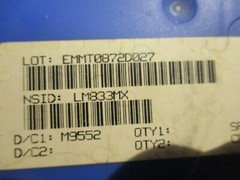 LM833MX National Semiconductor Audio Amp SMD/SMT IC OPAMP 15 MHz Quantity of 10