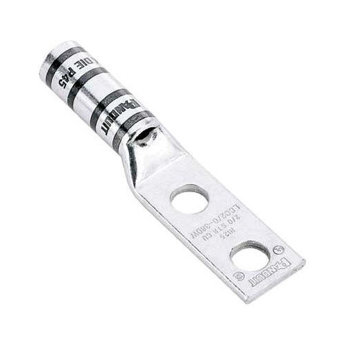 Panduit LCC750-12W-6, 750 KCMIL, 1/2″ Stud, Copper, 2-Hole Compression Lug, 1 pc
